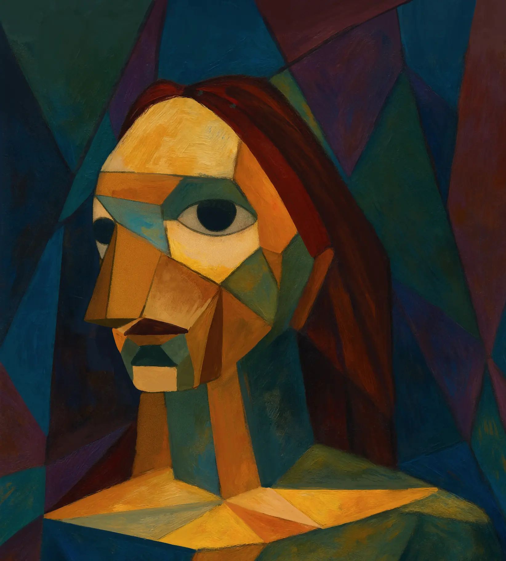 faire un dessin cubiste