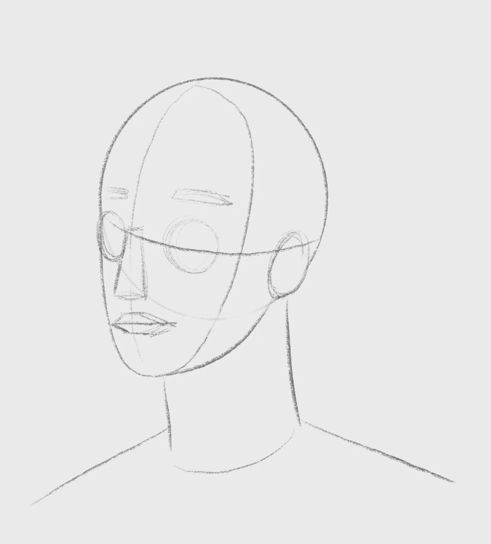 dessiner les formes d’un dessin cubiste