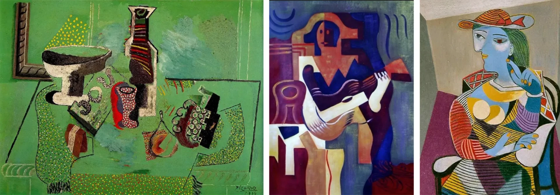 exemples de dessins cubistes synthétiques