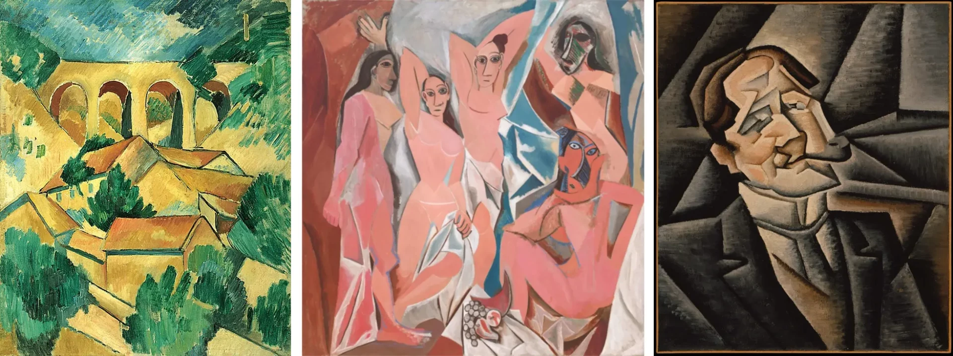 des exemples de dessins cubistes