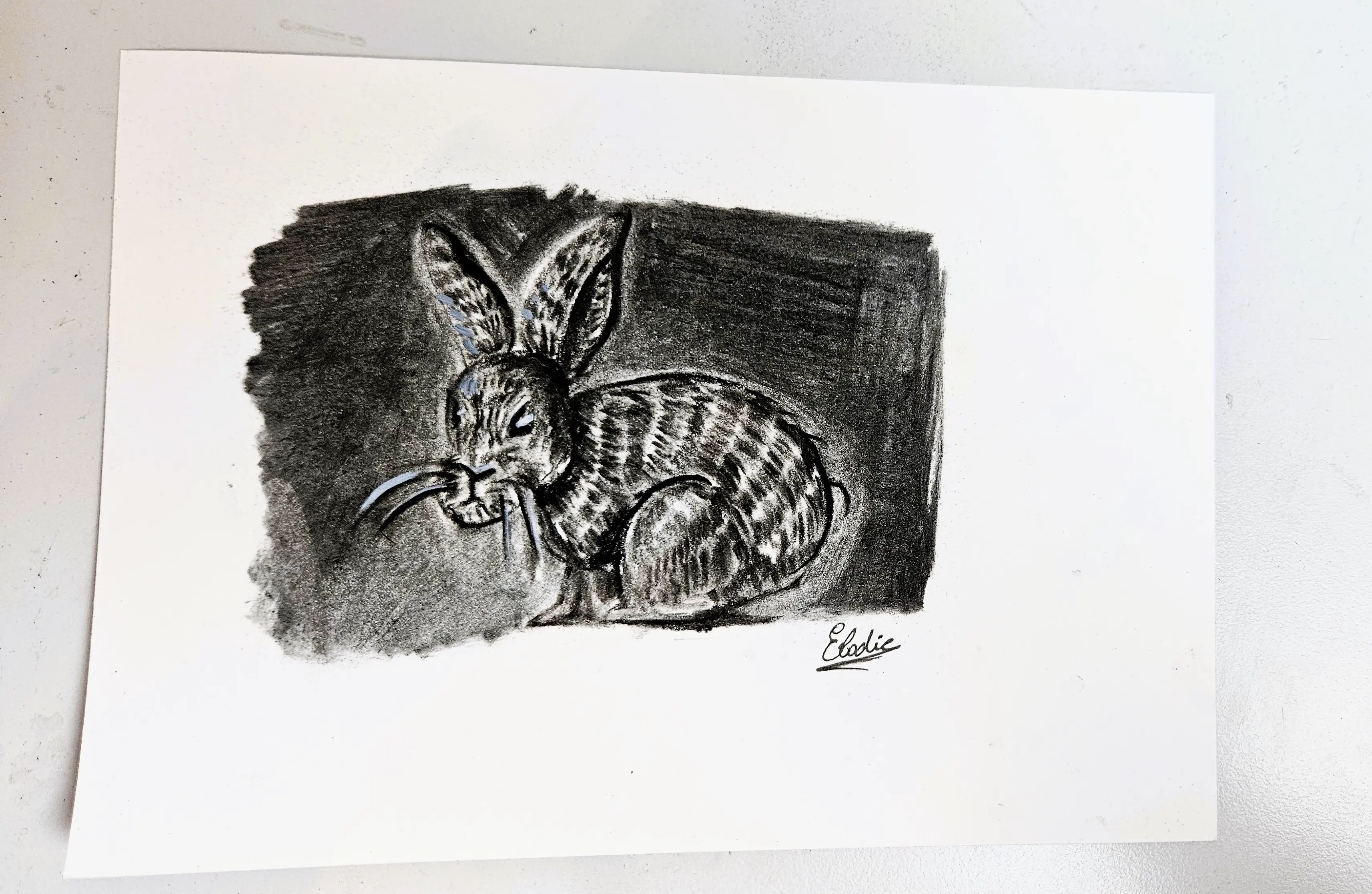 dessiner au fusain