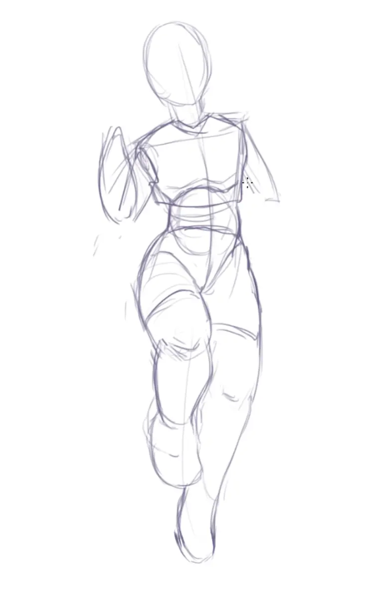 draw the base of a character from imagination