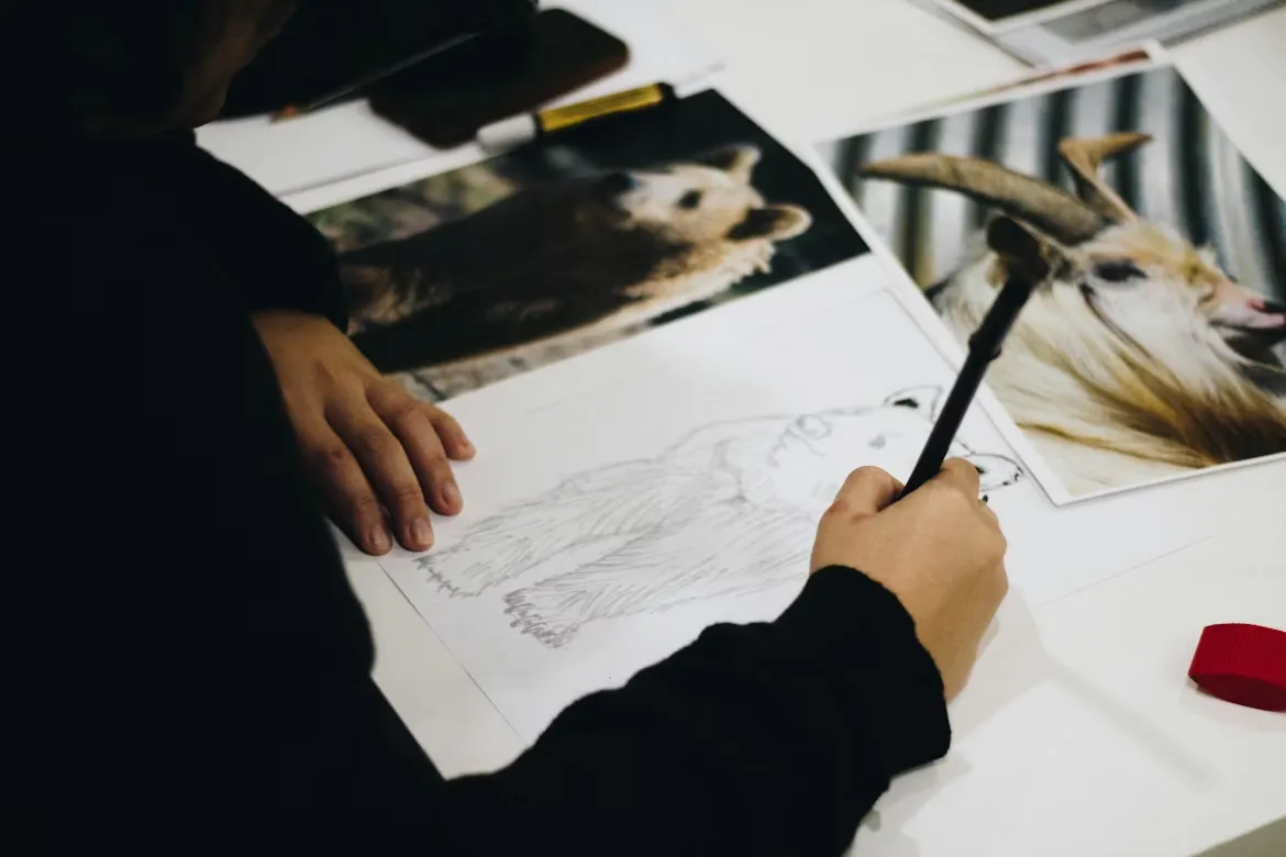 dessiner les contours à l’aveugle