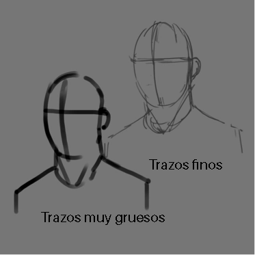 ilustración de trazos para dibujar en tableta