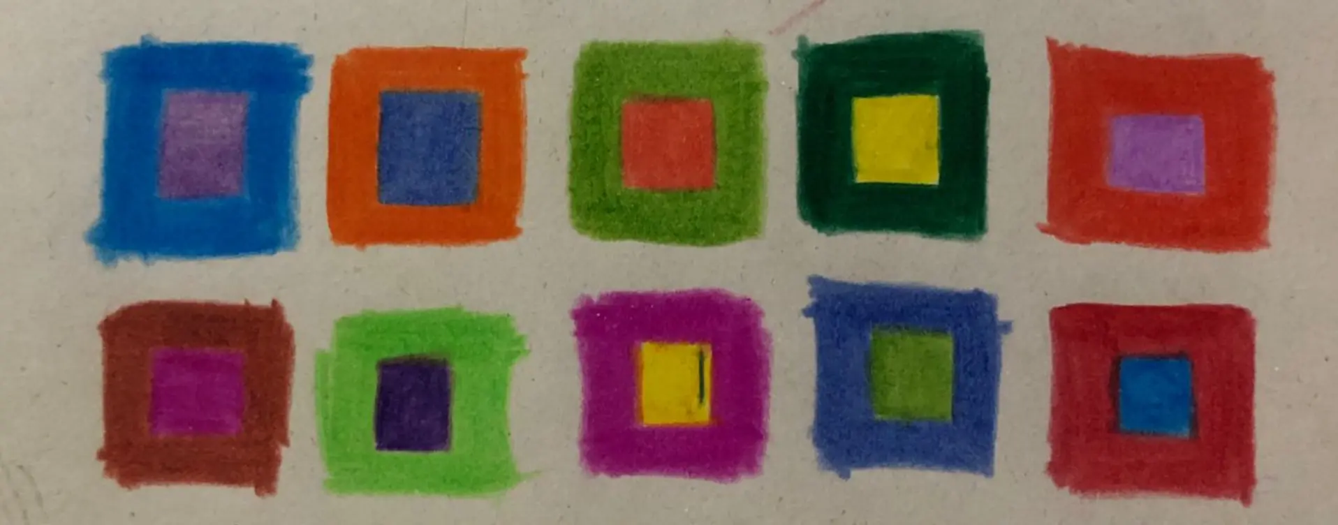 faire des transitions avec des crayons de couleur