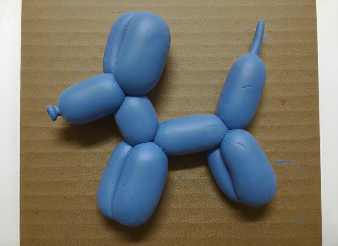un chien en ballon