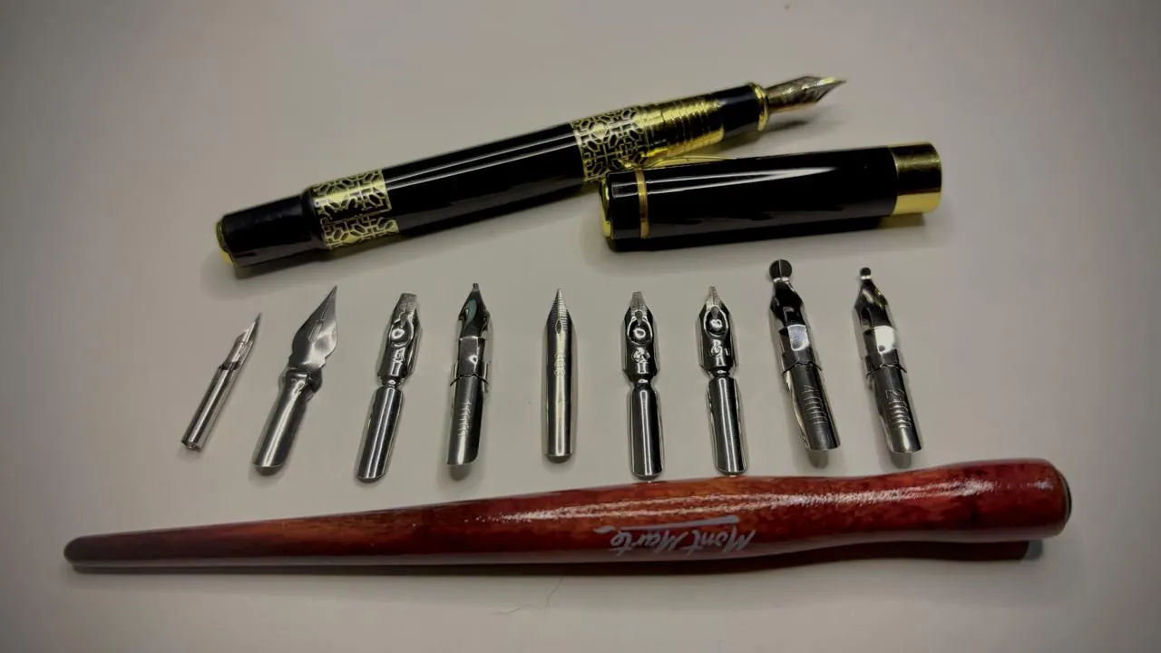 les différentes pointes du stylo plume