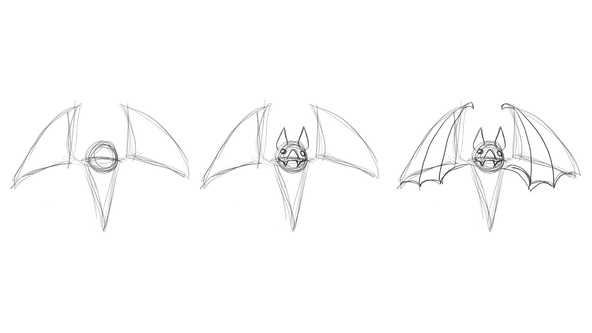 dessiner la base d’une chauve-souris