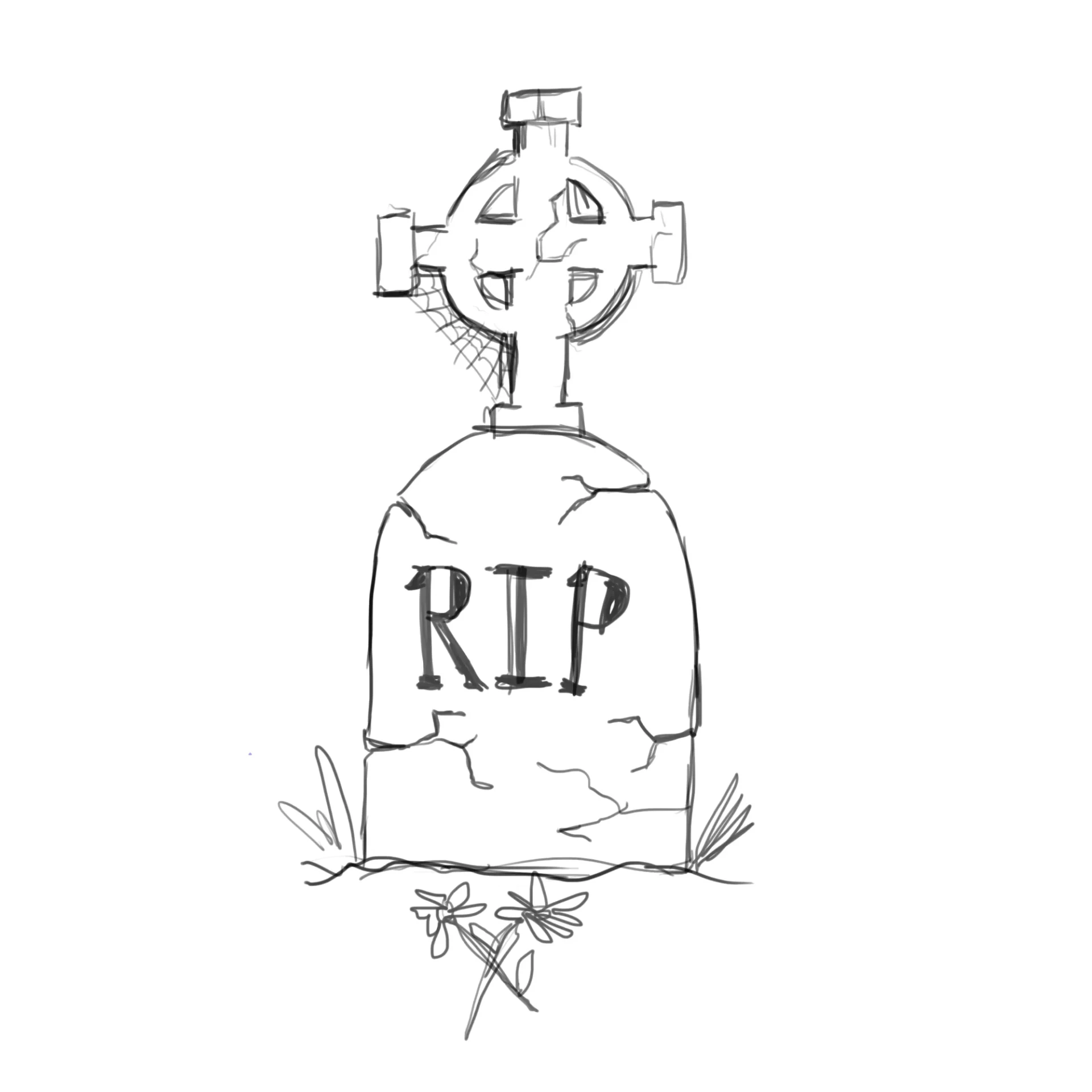 dessiner une tombe