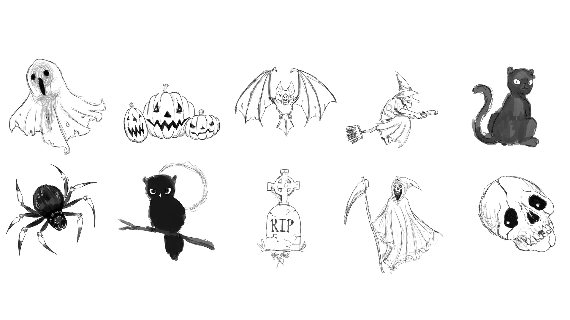 dessins faciles pour halloween