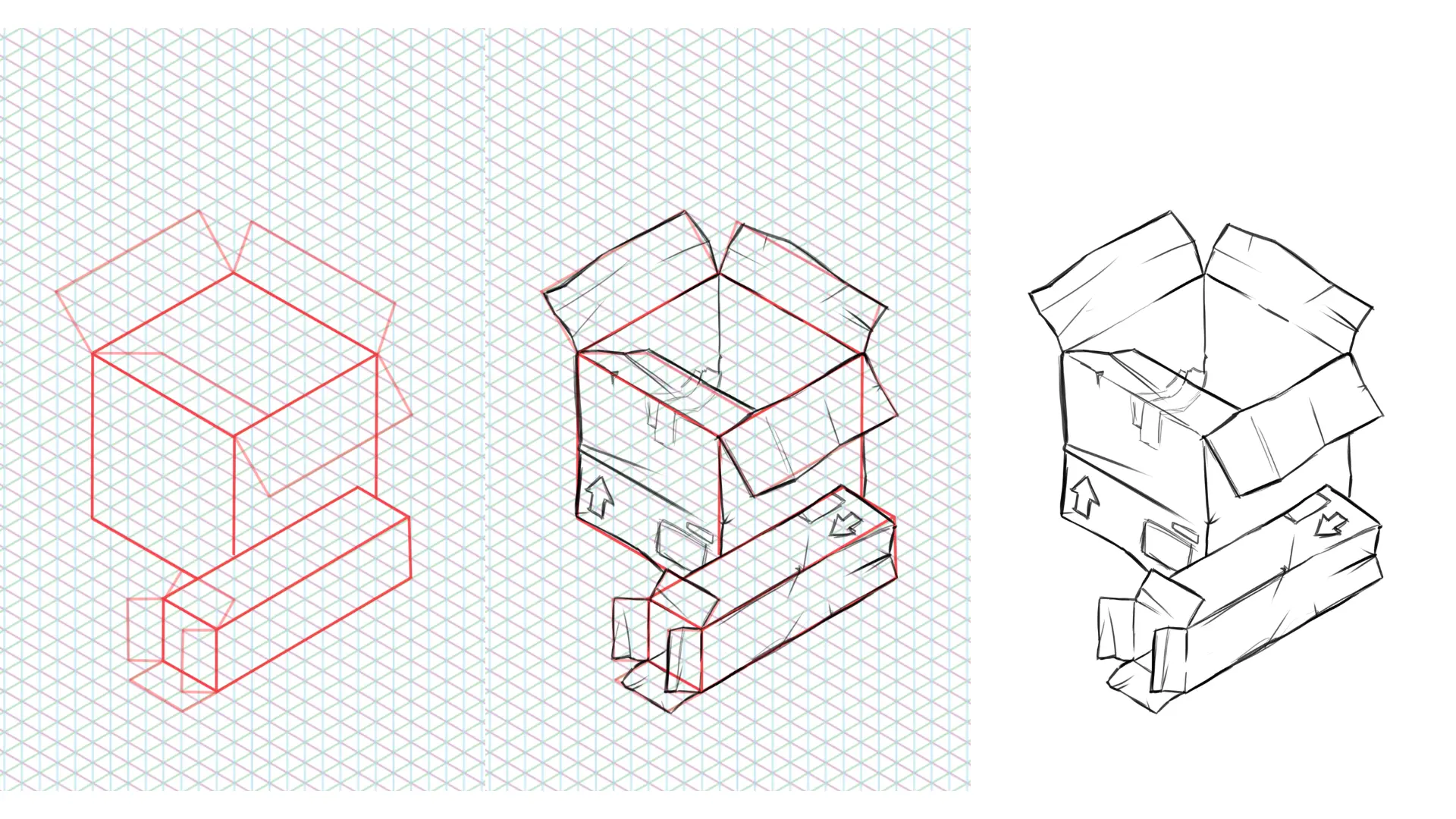 draw boxes in perspective easily