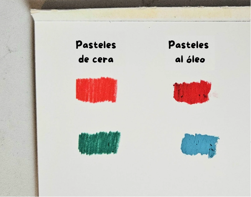 las diferencias entre los pasteles al óleo y los pasteles a la cera