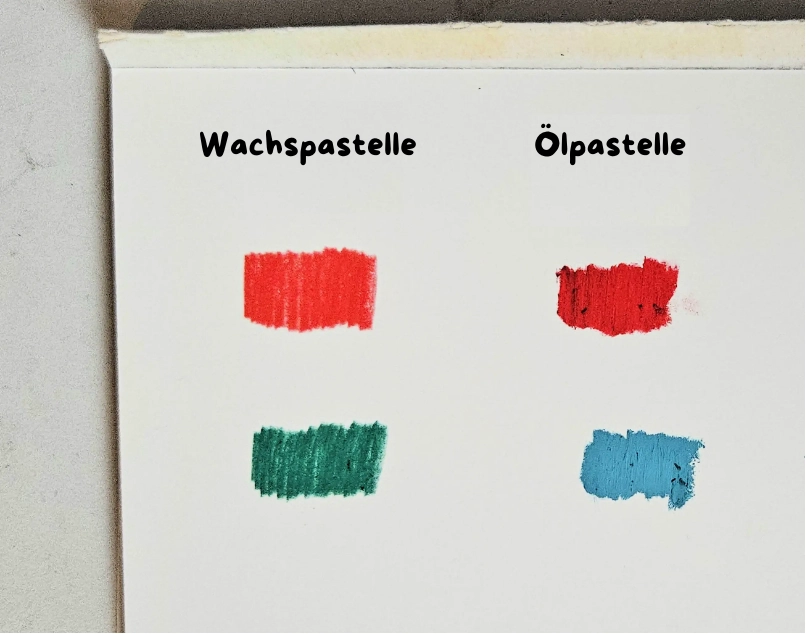 die Unterschiede zwischen Ölpastellen und Wachspastellen