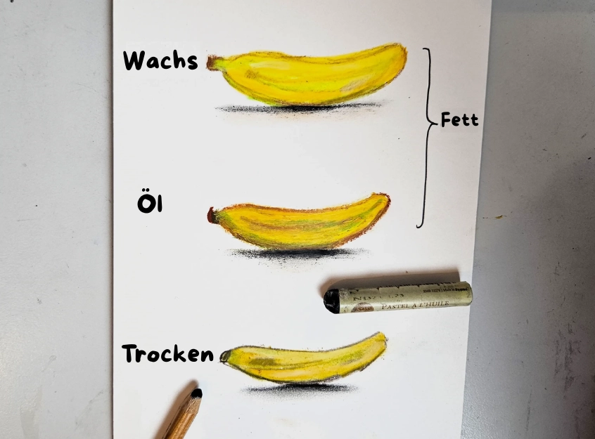 die Unterschiede zwischen Trockenpastellen und Ölpastellen