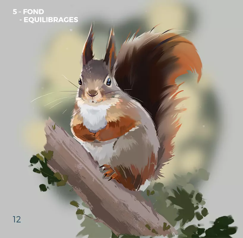dessin d’un écureuil