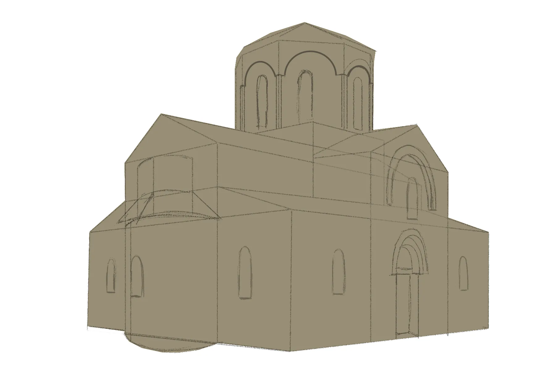dessiner les couleurs d’une église