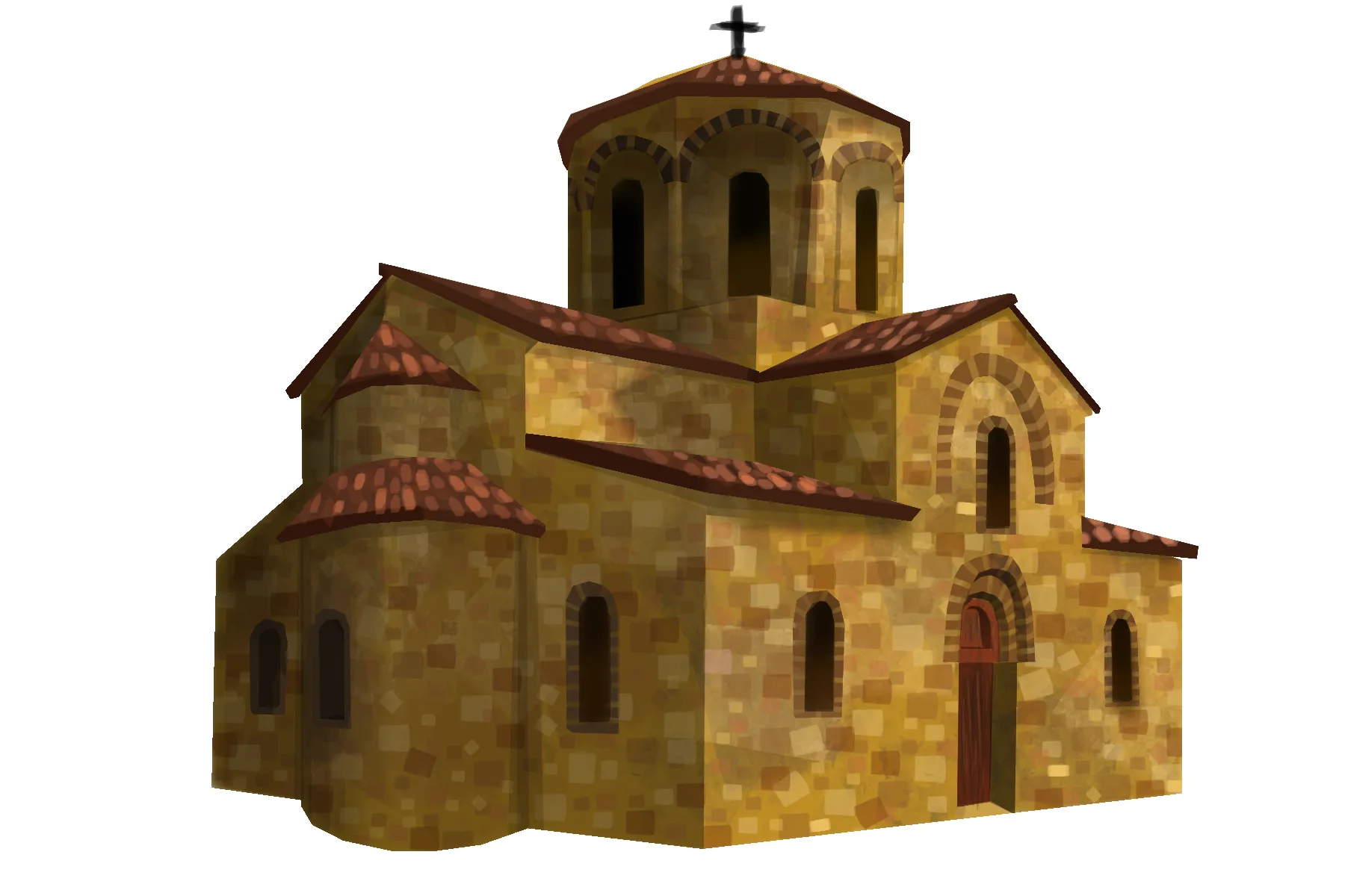 dessiner les détails d’une église