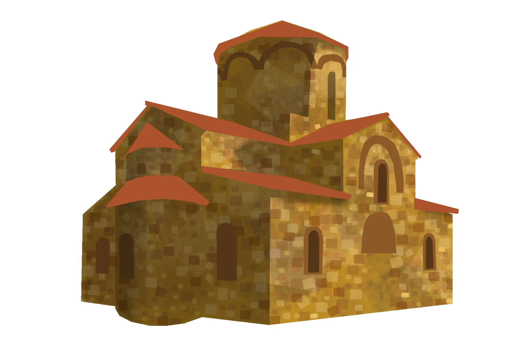dessiner les ombres d’une église