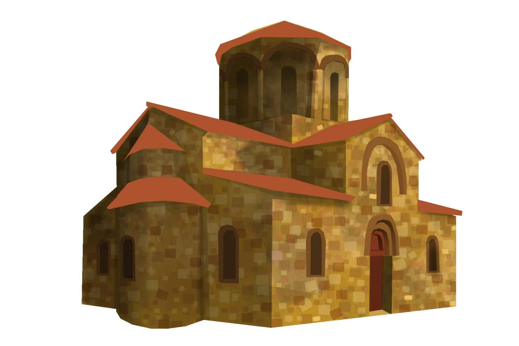dessiner la pierre d’une église