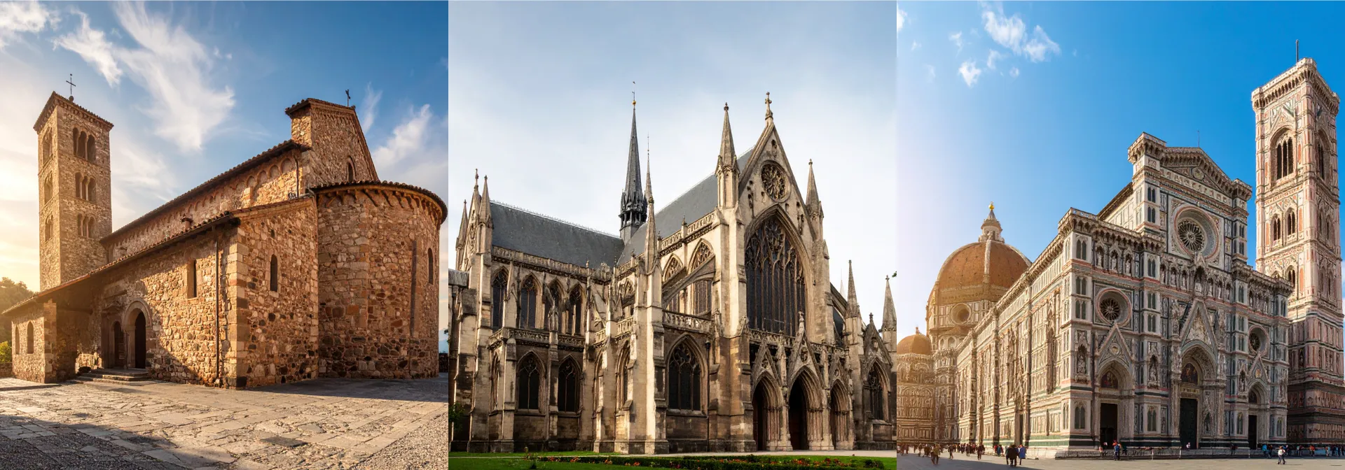 images de plusieurs églises