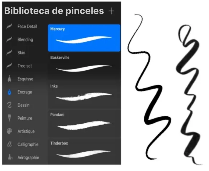 el digital para entintar un dibujo