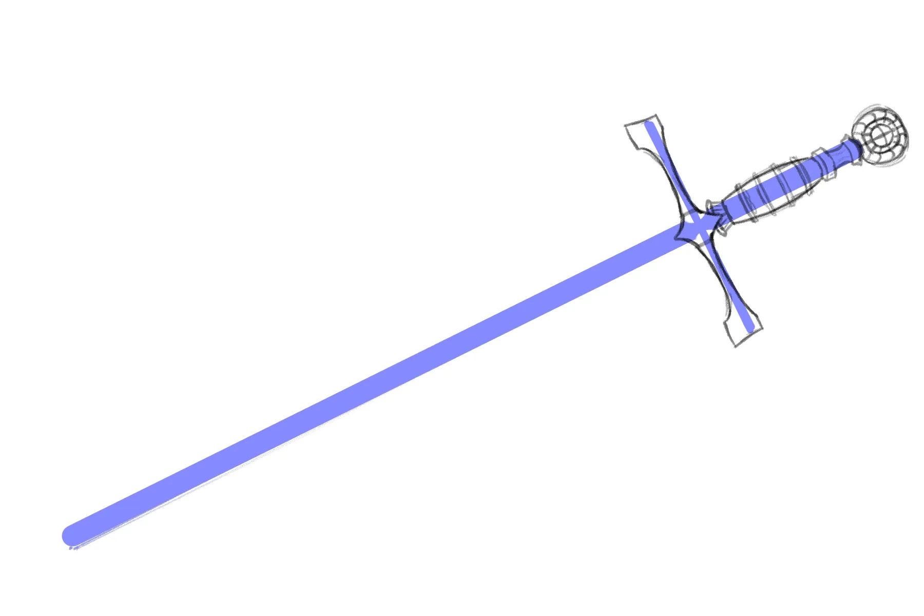 dessiner la poignée d’une épée