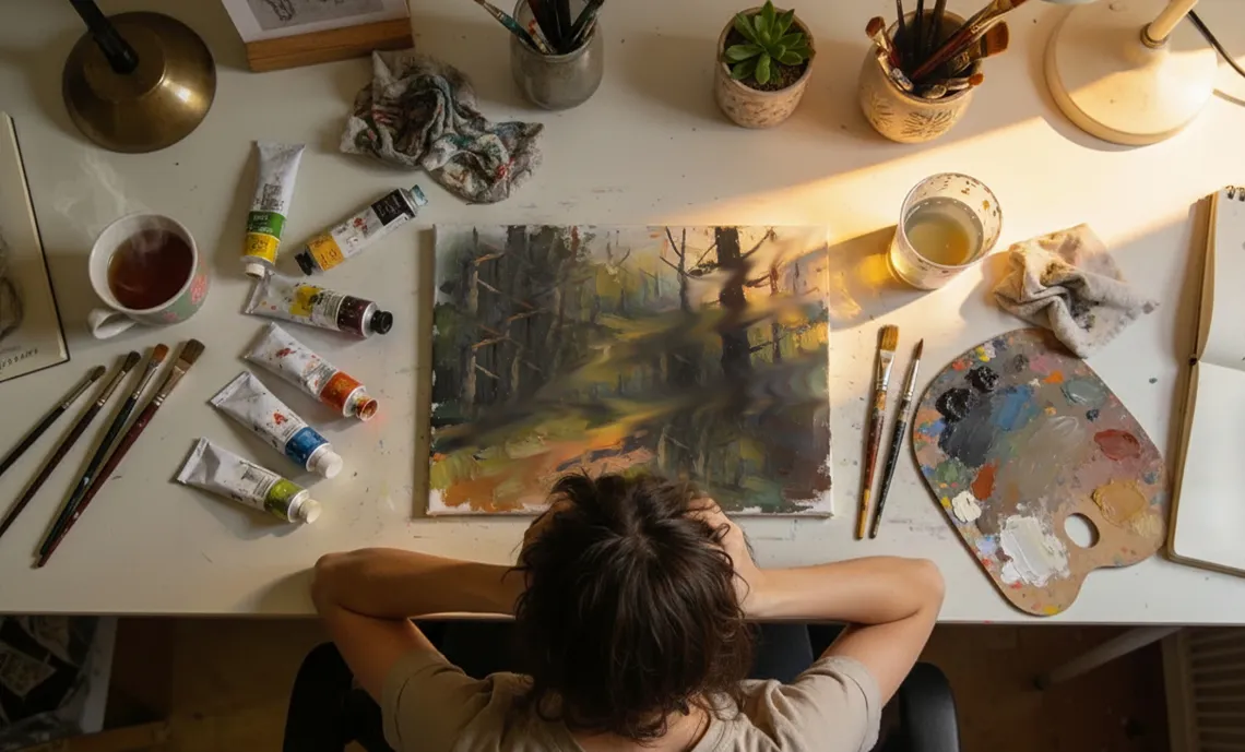 accepter les imperfections quand on débute en peinture