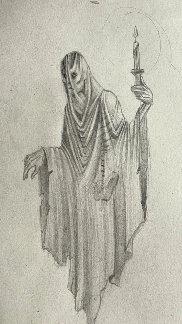dessiner les détails d’un fantôme
