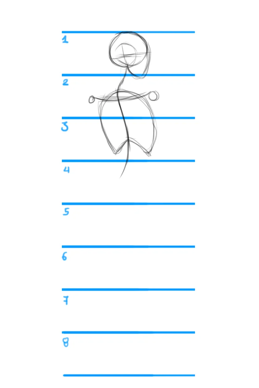 dessiner le cou d’une femme de dos