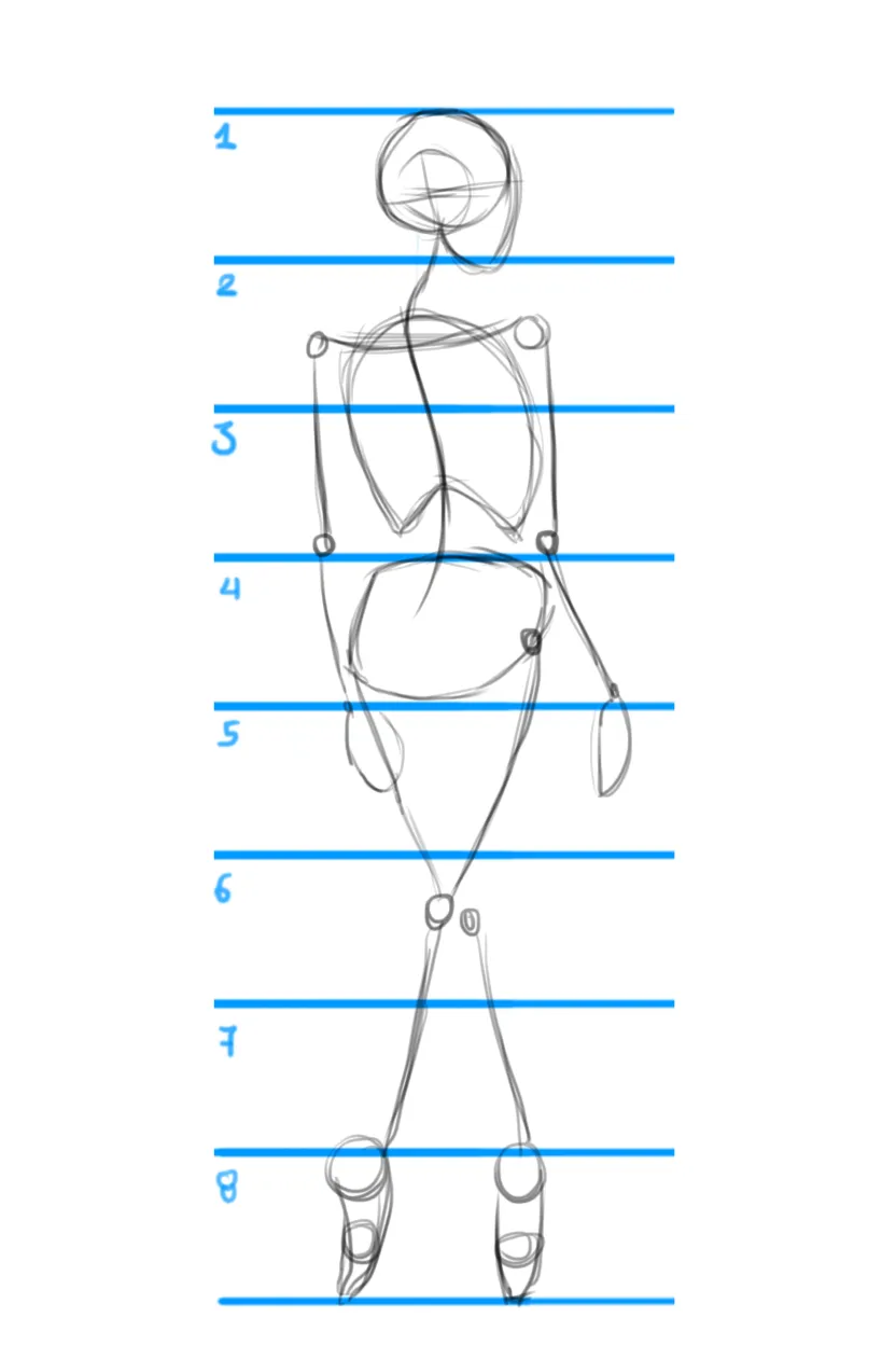 dessiner les coudes d’une femme de dos