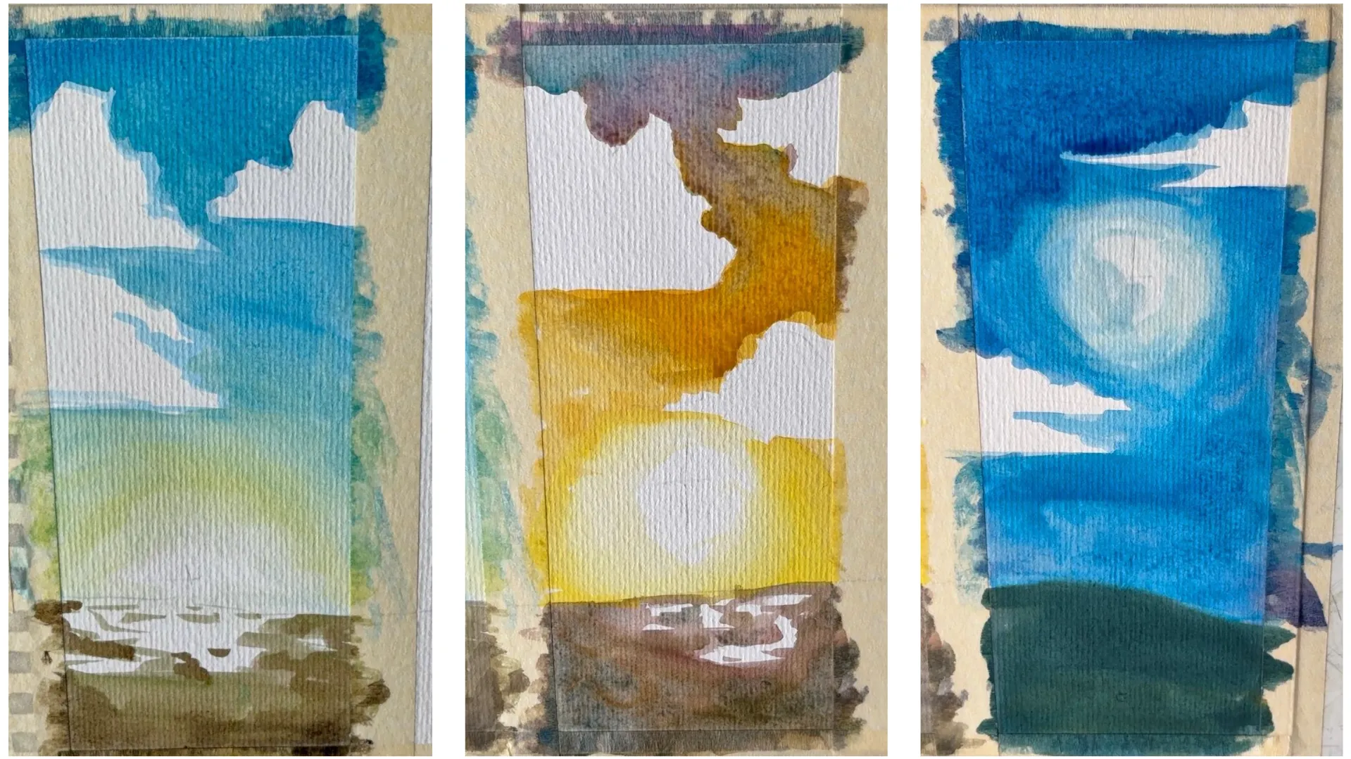 ajouter les éléments secondaires pour peindre un fond à l’aquarelle