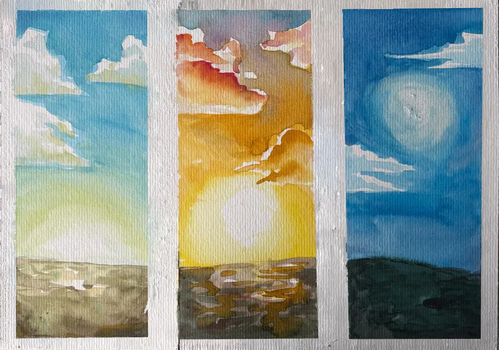 Wie malt man einen Hintergrund mit Aquarellfarben?