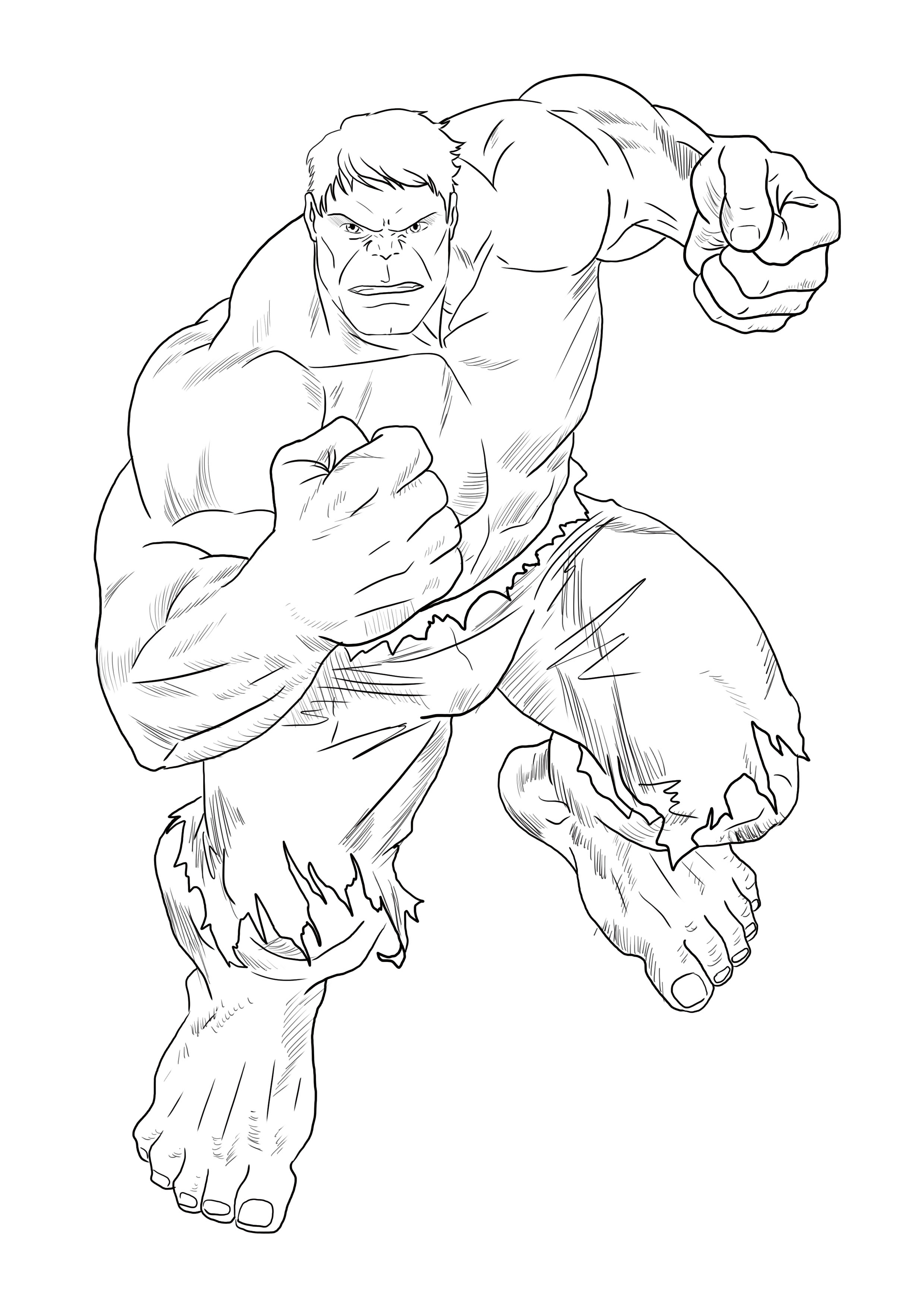 appliquer les ombres au dessin de Hulk