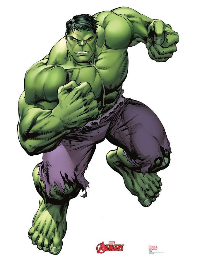 image de référence pour le dessin de Hulk
