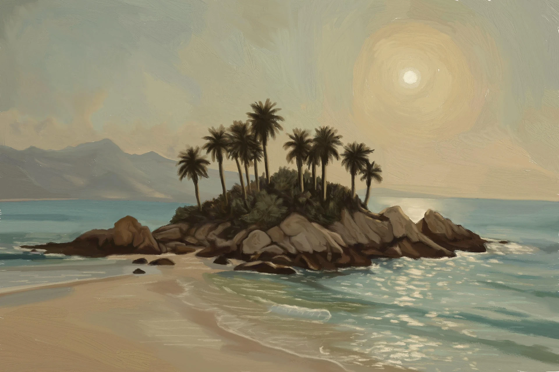 dessin d’une île