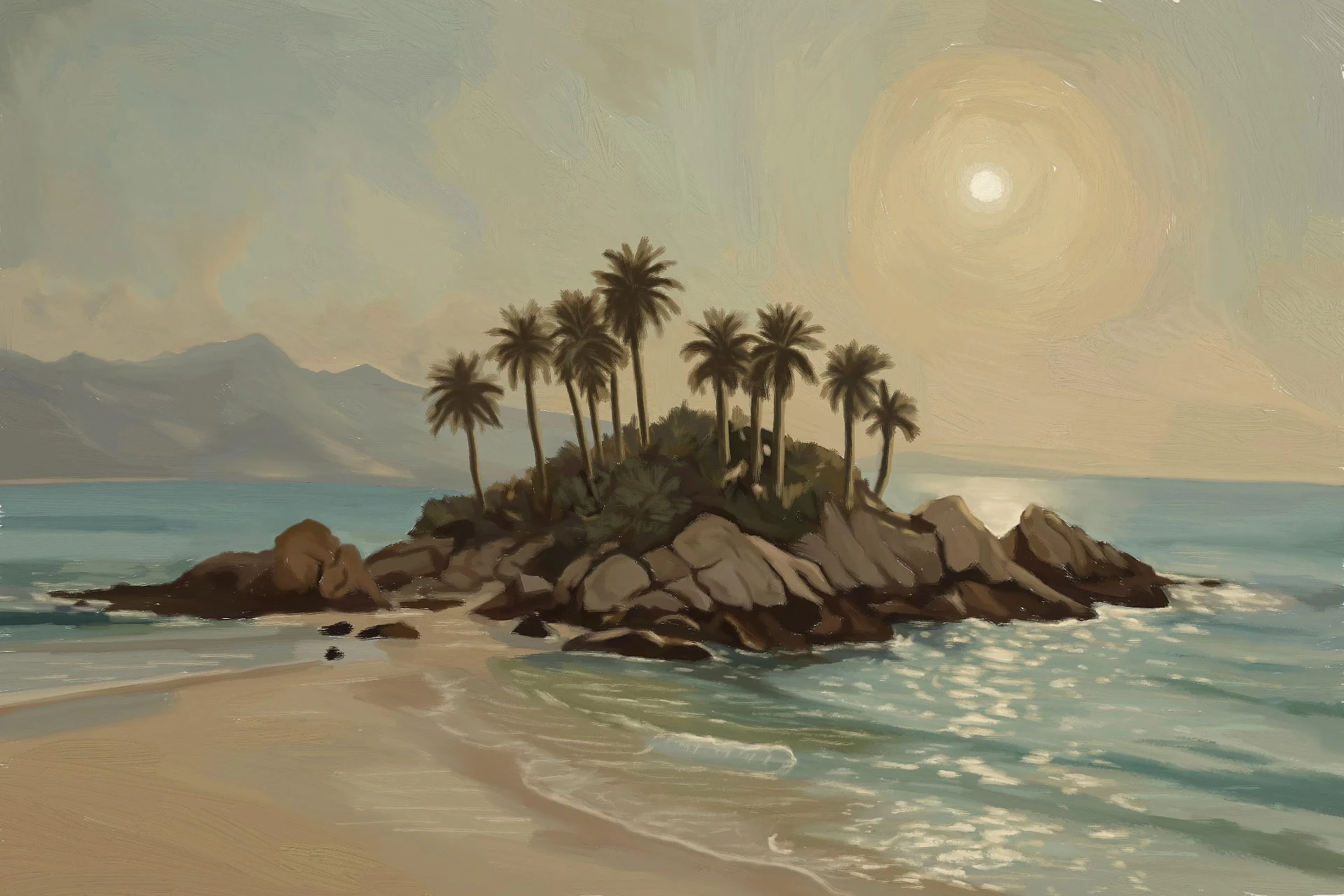 dessiner la végétation d'une île