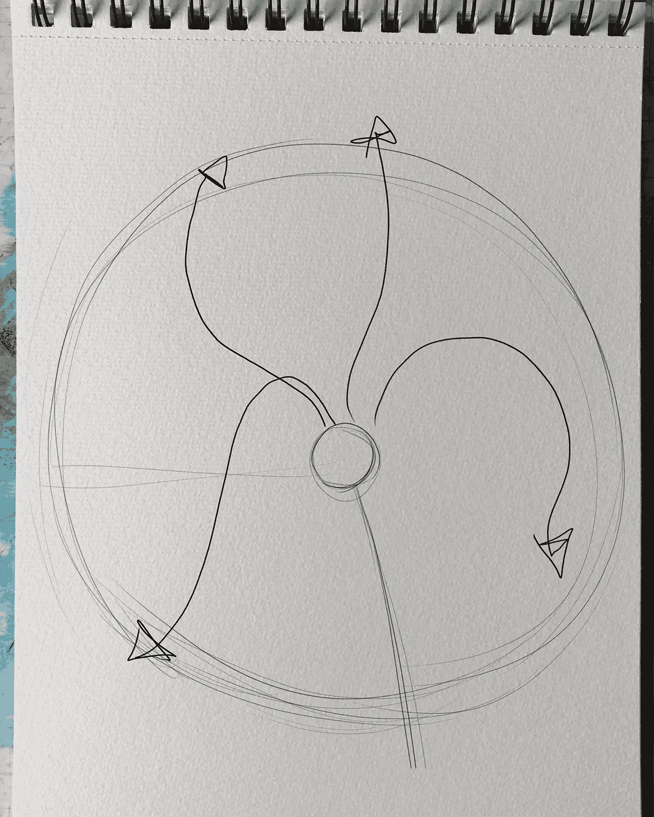 dessiner les pétales d’un iris