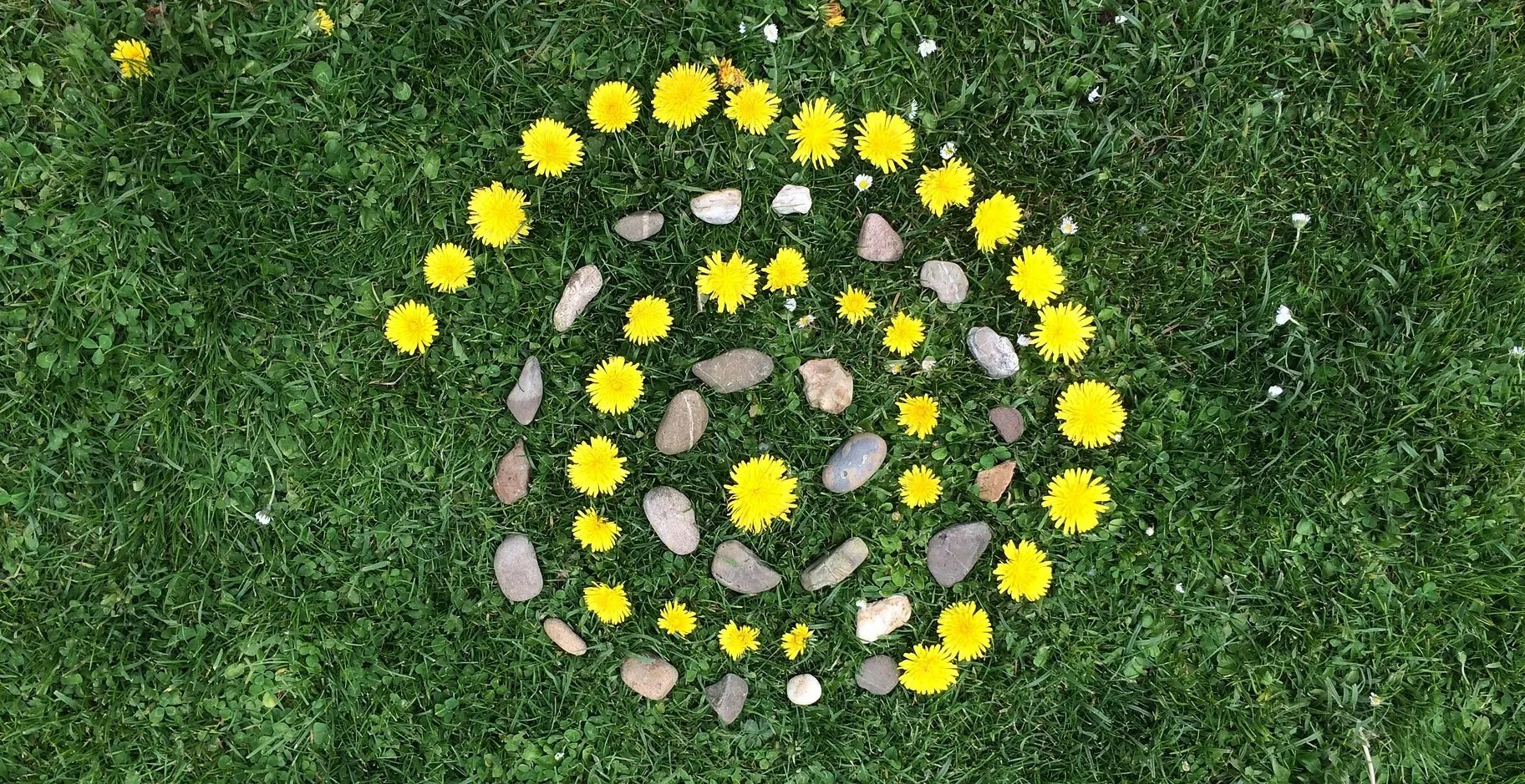 land art réalisé dans la nature