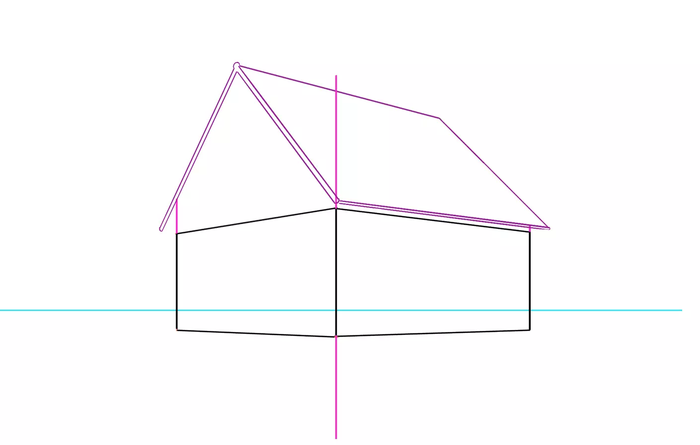 dessin du toit d’une maison