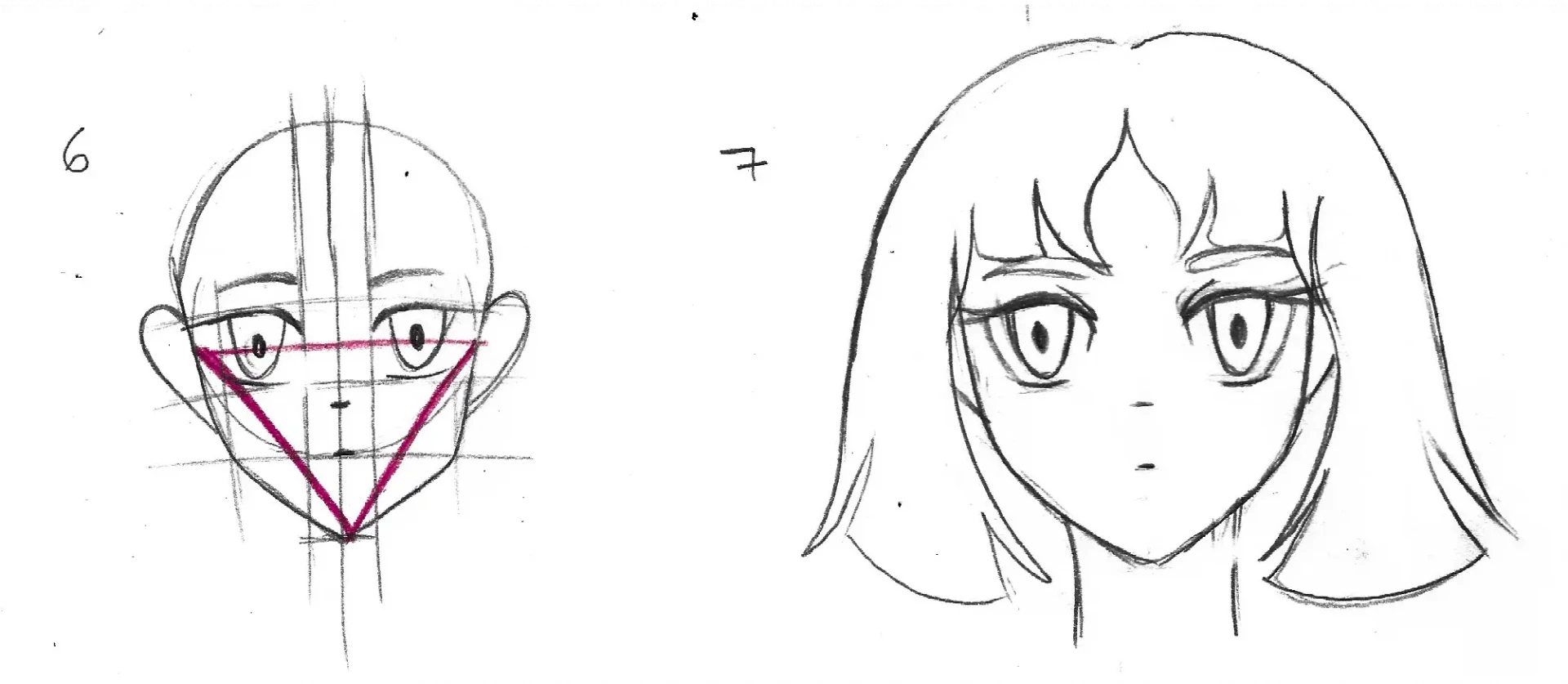 dessiner la structure d’un manga en noir et blanc