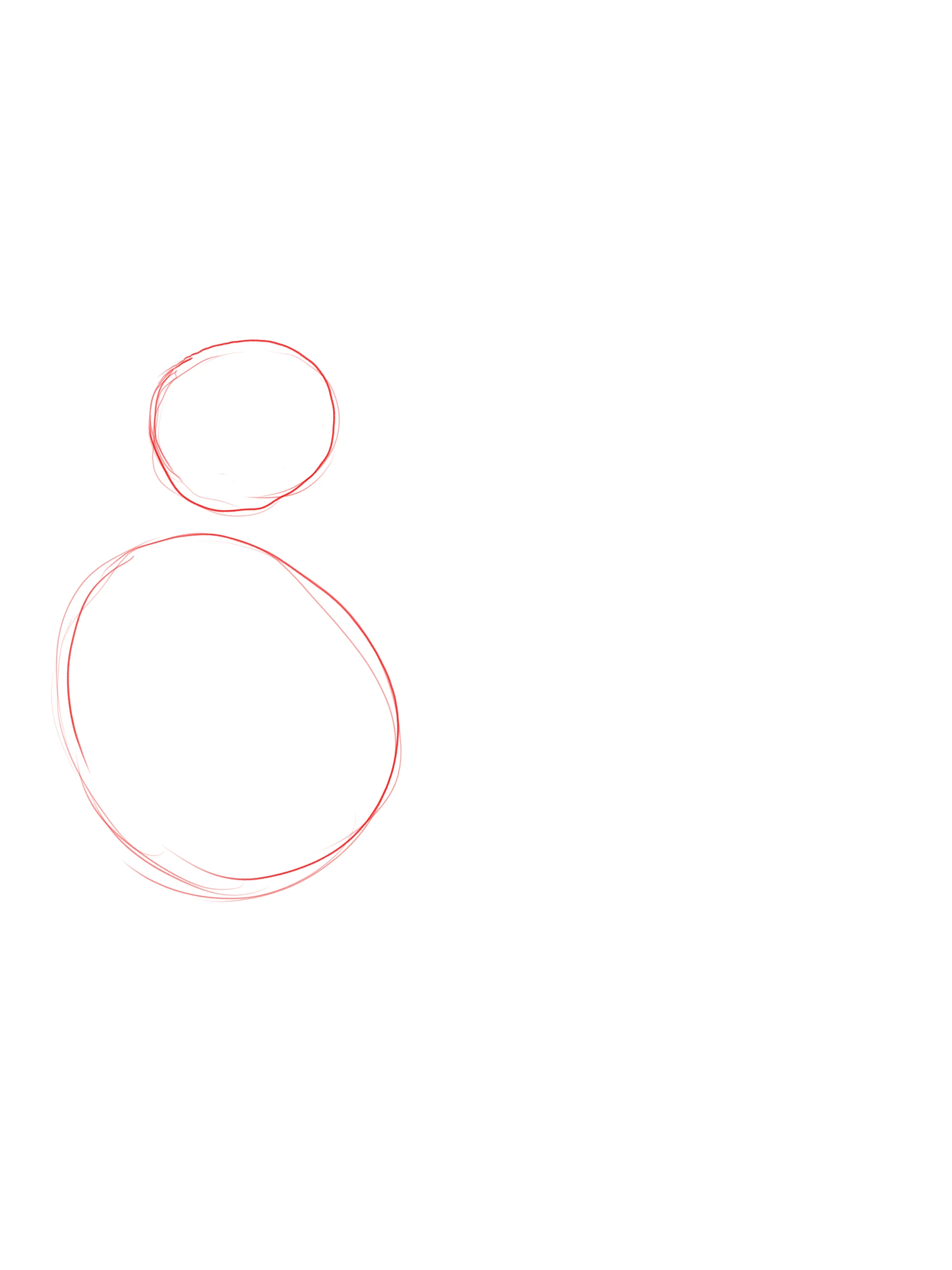 dessiner la base d’un merle