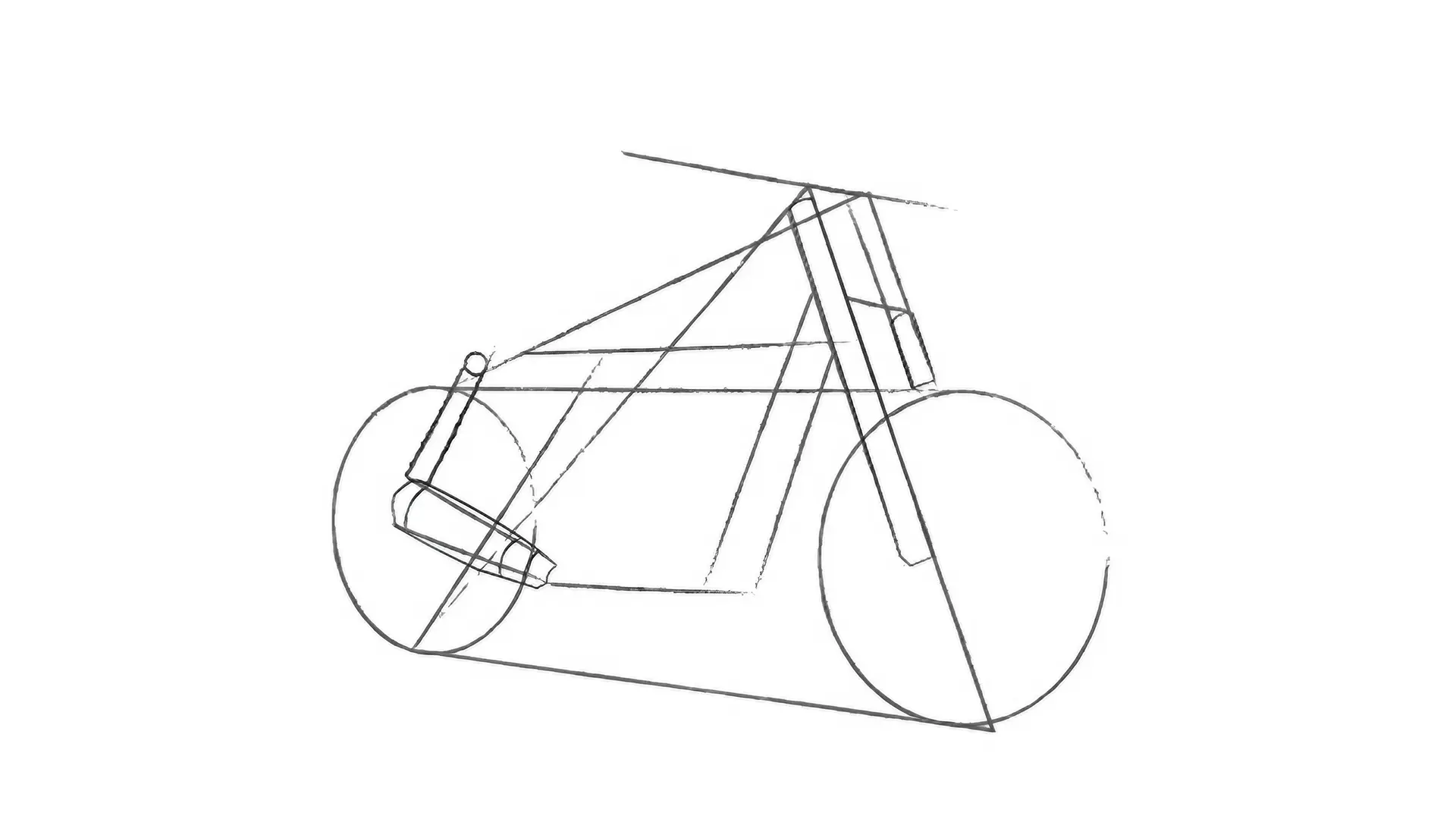 dessin de l’amortisseur d’une moto