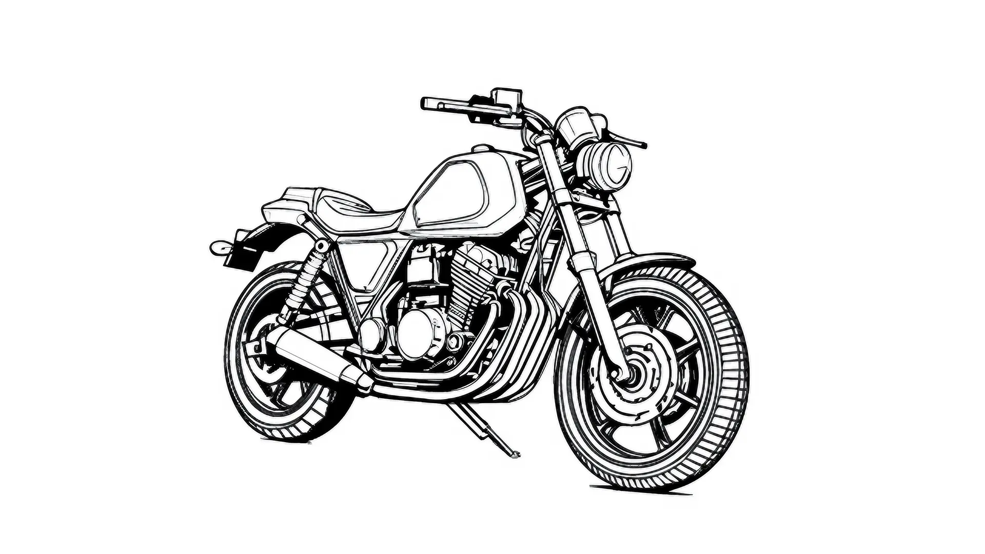 dessin de moto