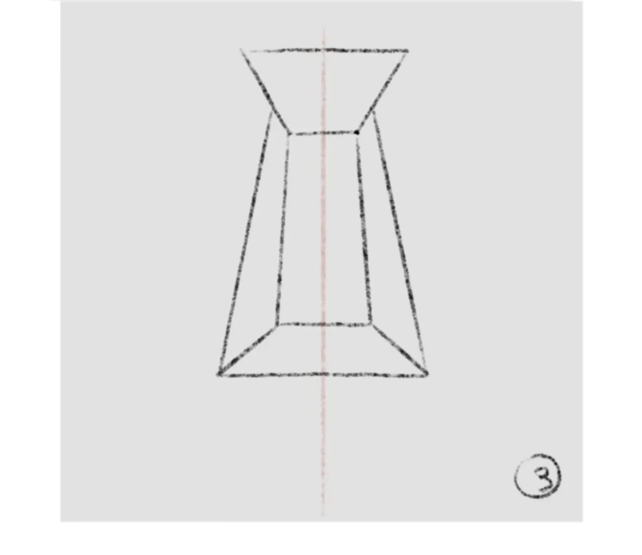 dessiner le volume d’un nez de face