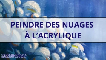 Peindre des nuages à l’acrylique