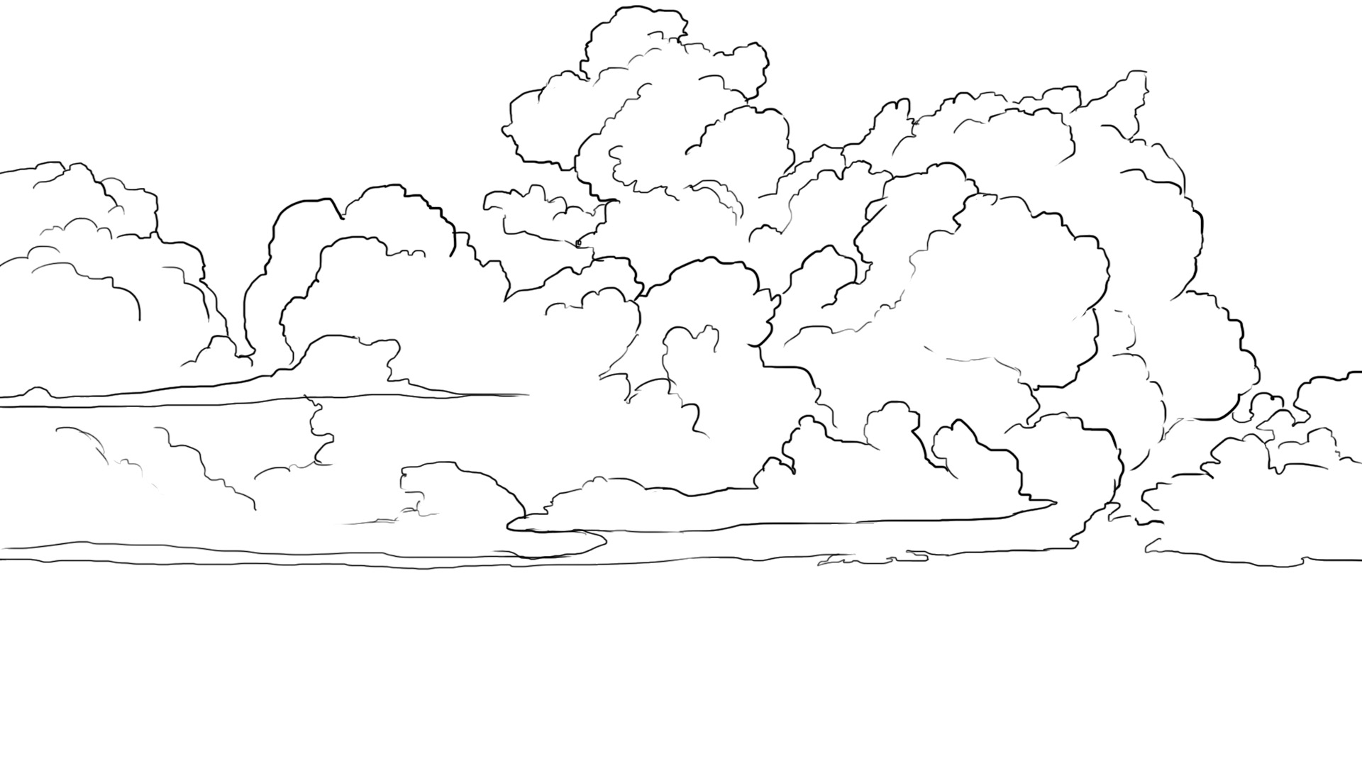 Détails du dessin de nuage dense 4