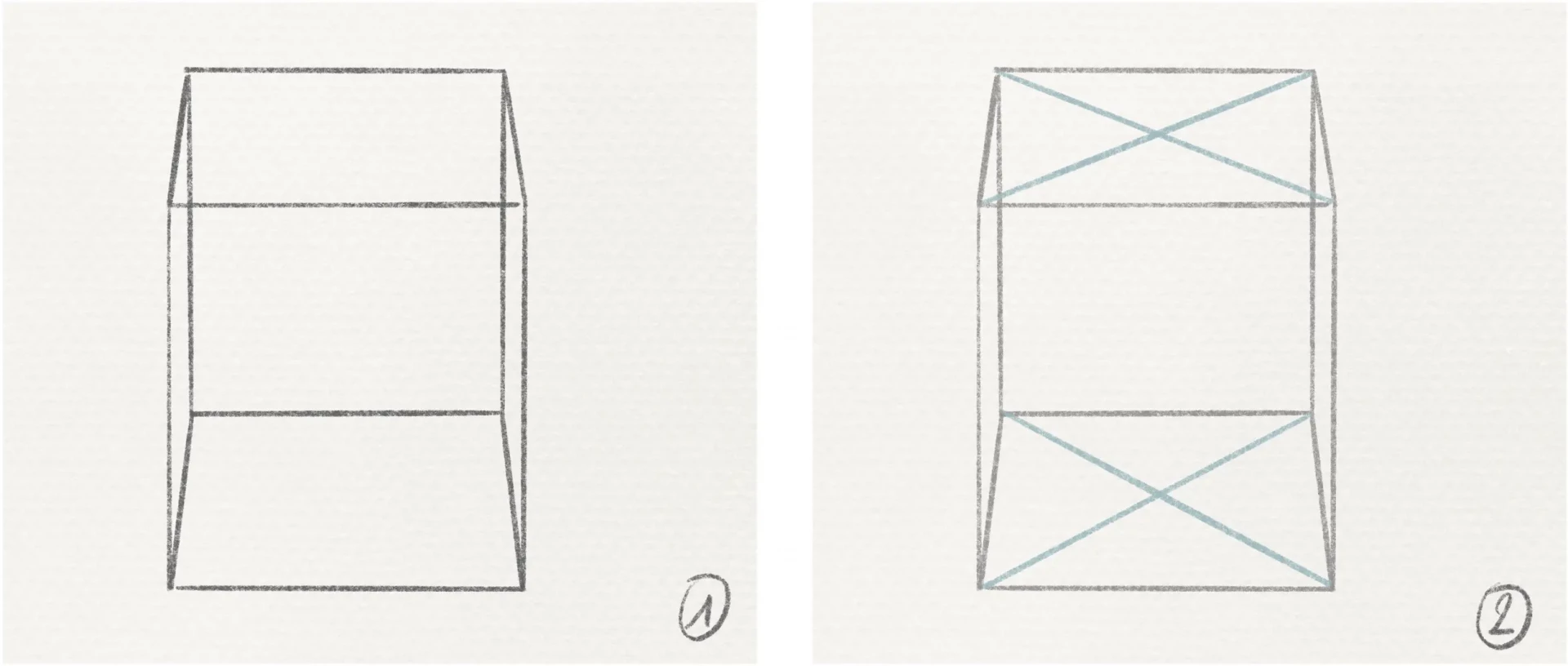 Drawing the Basics of an Object in Perspective