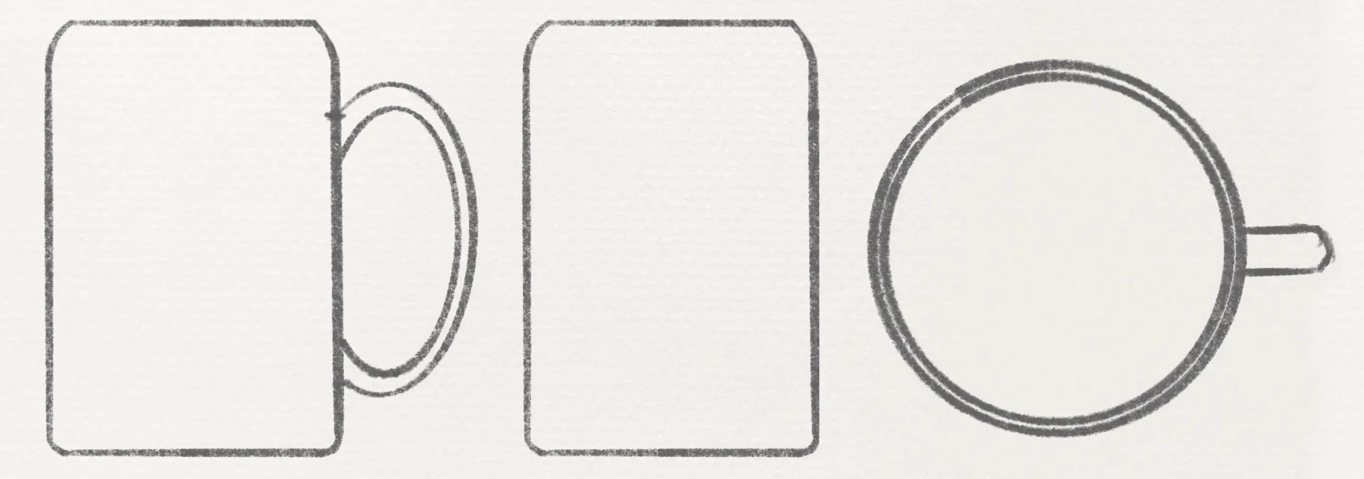 example of an object drawing from different angles