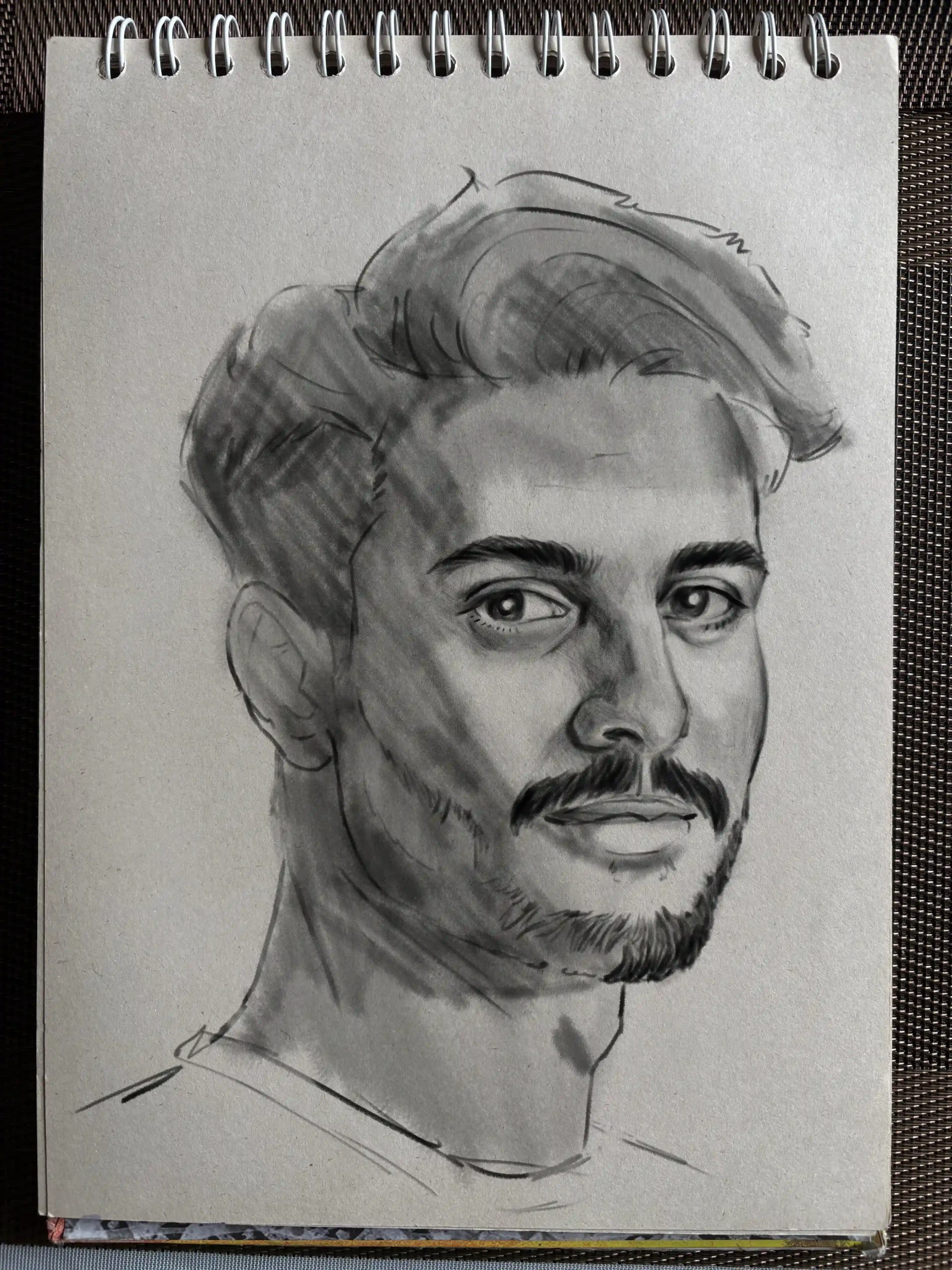 dessiner la pilosité d’un visage
