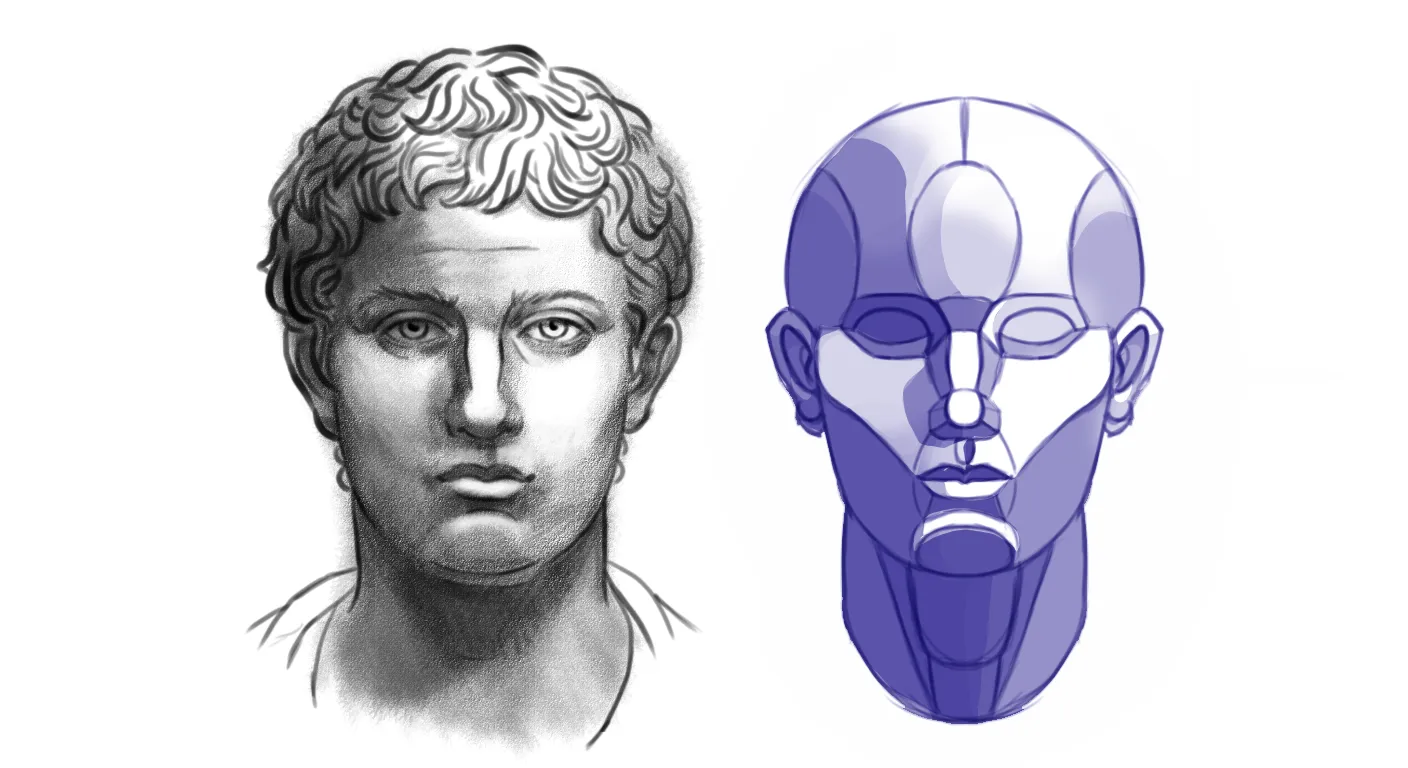 lumière diagonale latérale supérieure sur le visage